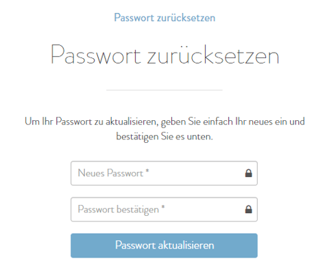 reset password actually